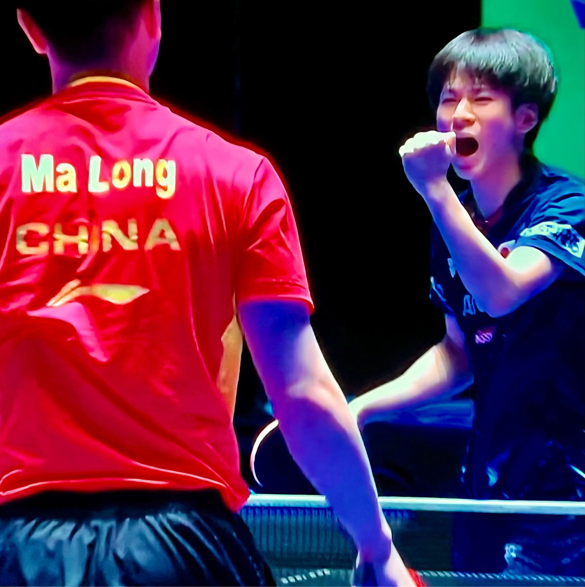 关于日本队力克德国队，马龙状态火热的信息